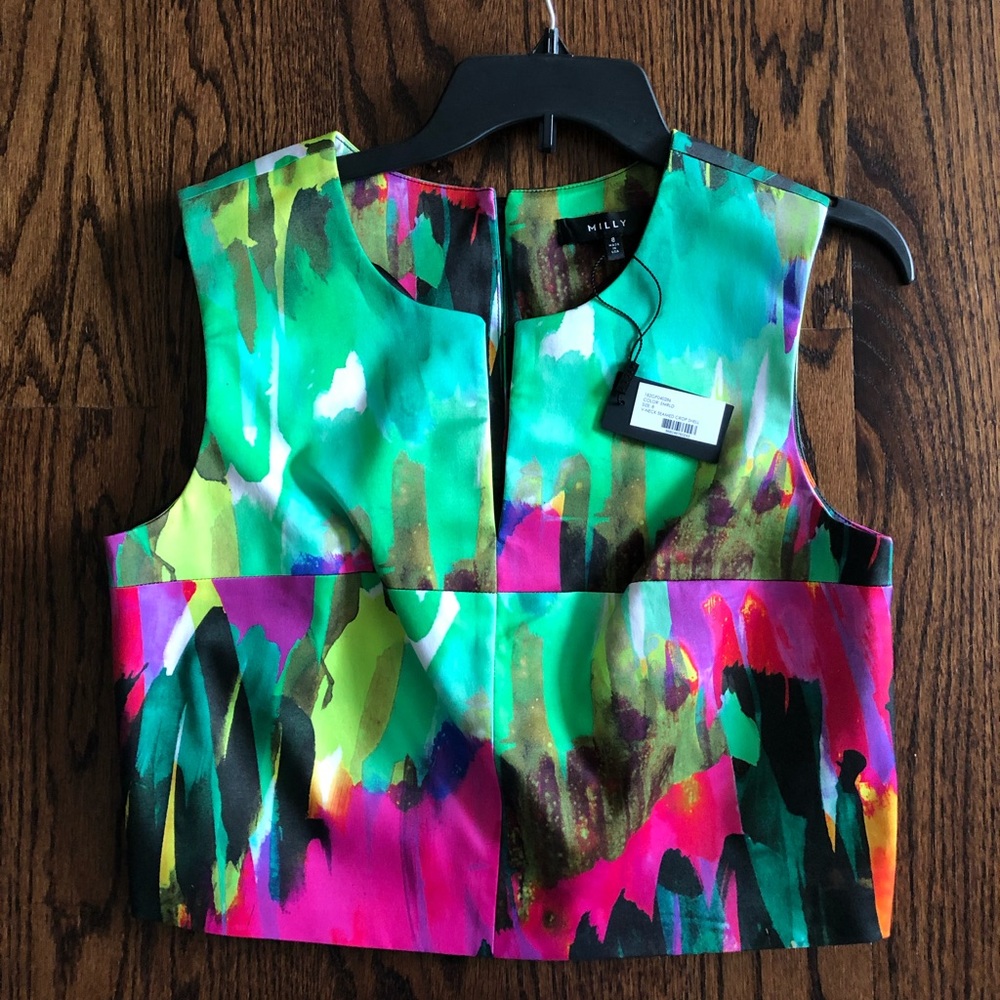 Milly multicolor crop top